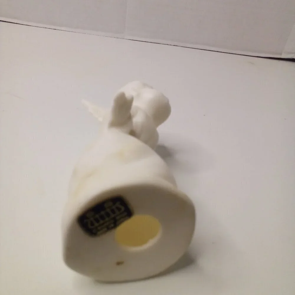 Schmid Bros Kissing Angel White Porcelain Nativity Figurine Vintage 1950s